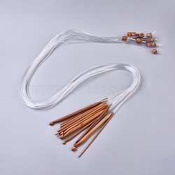 Circular Knitting Needles with Clear Tube, Weaving Tools Knitting Kits, Saddle Brown, 950x3mm, 12pcs/set(TOOL-WH0117-60)
