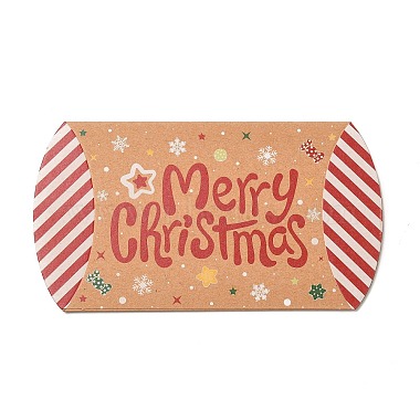 Christmas Theme Cardboard Candy Pillow Boxes(CON-G017-02K)-2
