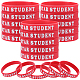 Word Star Student Silicone Cord Bracelet Wristband(BJEW-WH0018-49A)-1