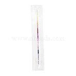 43Pcs Cubic Zirconia Cabochons, Faceted, Oval, Grade 5A, Pointed Back, Mixed Color, 4x3x2mm(CU-F002-01B)