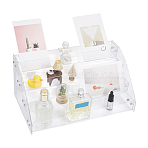 4-Tier Acrylic Display Risers for Jewelry, Cosmetic, Small Items, Clear, 31x14.25x18.2cm(ODIS-WH0030-175A-01)