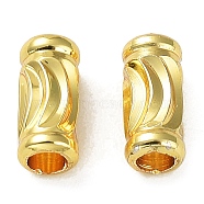 Rack Plating Brass Beads, Long-Lasting Plated, Cadmium Free & Lead Free, Column, Real 18K Gold Plated, 7x3mm, Hole: 2mm(KK-B078-14G18)