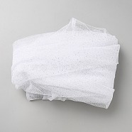 Polyester Silver Point Fabric, Clothes Bag Accessories, White, 1000x1500x0.3mm(AJEW-WH20006-90A)