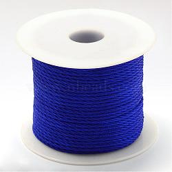 Nylon Thread, Blue, 1.0mm, about 49.21 yards(45m)/roll(NWIR-R026-1.0mm-368)