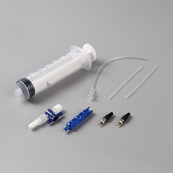 Plastic Tire Repair Kits, Tyre Sealant Inject Tool Set, with Aluminium Alloy Findings, French Style, White, 150x48x34mm