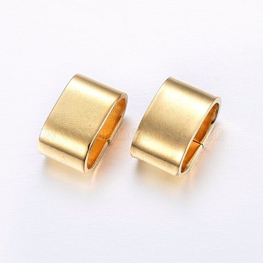 Golden Oval Stainless Steel Slide Charms