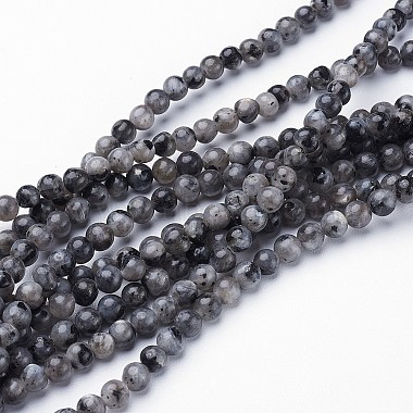 Round Larvikite Beads