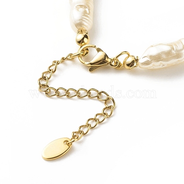 ABS Imitation Pearl & Synthetic Hematite Beaded Bracelet Necklace(SJEW-JS01240)-8