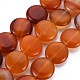 Chapelets de perles rouges en agate naturelle(G-S359-348)-1