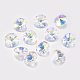 Faceted Glass Rhinestone Charms(RGLA-F049-10mm-001AB)-1