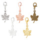 20pcs Maple Leaf Alloy Pendants Decorations Set(HJEW-AR0001-10)-7