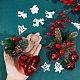Gorgecraft 2шт. 2 стили рождественские украшения с подвесками в виде колокольчиков(HJEW-GF0001-35)-3