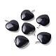 Natural Obsidian Pendants(G-G956-B40-FF)-1