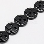 Synthetic Turquoise Beads Strands, Dyed, Halloween Pumpkin Jack-O'-Lantern Jack o Lantern, Black, 15x3.5mm, Hole: 1mm, about 27pcs/strand, 15.35 inch(X-TURQ-G115-15mm-05)