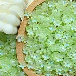Electroplate Transparent Glass Beads, AB Color Plating, Flower, Pale Green, 10mm(PW-WG44A55-07)