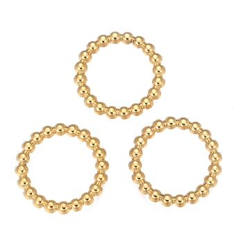 304 Stainless Steel Linking Rings, Pendants Accessories, Ring Shape, Golden, 21x2.8mm, Inner Diameter: 16.5mm