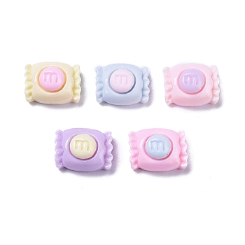 Opaque Cute Resin Decoden Cabochons, Imitation Food, Candy, 12.5x9.5x7mm
