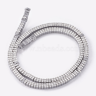 Electroplated Non-magnetic Synthetic Hematite Beads Strands(G-P367-D08)-2