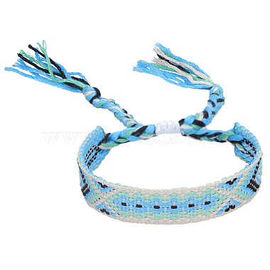 Cyan Polyester Bracelets