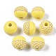 Painted Natural Wood Beads(WOOD-S057-072R)-1