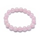 Bracelets élastiques en perles de quartz rose naturelle(BJEW-K212-B-045)-1