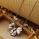 Fashionable Stainless Steel Butterfly Pendant Necklace for Women's Daily Wear(TE0711-2)-1