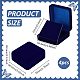 Flocking ABS Plastic Badge and Medal Keepsake Boxes(CON-WH0200-02G)-2