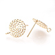 hallazgos de aretes de bronce(KK-T016-52G)-2