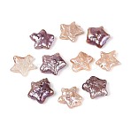 Natural Baroque Keshi Pearl Beads, Nucleated Pearl, Star, Thistle, 9~14x9.5~14x2.5~6mm, Hole: 0.6mm(PEAR-S020-Z03-02C)