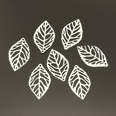 Silver Leaf Iron Pendants