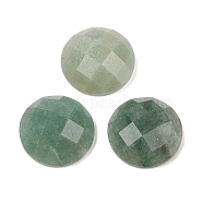 Natural Green Aventurine Cabochons, Half Round/Dome, Faceted, 16x5.5~6mm(G-C146-03D)