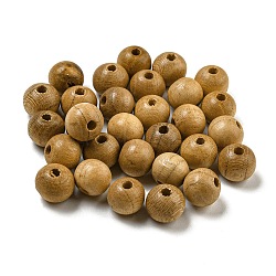 Wood Beads, Undyed, Round, BurlyWood, 15mm, about 405pcs/500g(WOOD-K007-03E-01)