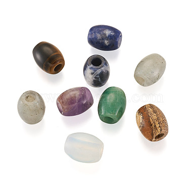 craftdady 20piezas 10 cuentas europeas de piedras preciosas mixtas naturales y sintéticas(G-CD0001-06)-8