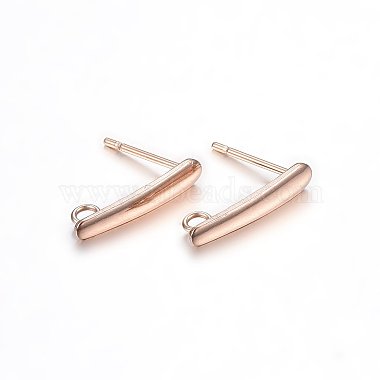 Rose Gold Stainless Steel Stud Earrings