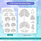 4 Sheets 11.6x8.2 Inch Stick and Stitch Embroidery Patterns(DIY-WH0455-075)-2