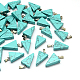 Triangle Natural & Synthetic Mixed Stone Pendants(G-Q356-M)-2