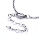 304 Stainless Steel Rolo Chains Necklace & Bracelet Jewelry Sets(SJEW-JS01097)-5