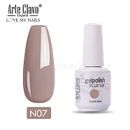 15ml Special Nail Gel, for Nail Art Stamping Print, Varnish Manicure Starter Kit, Rosy Brown, Bottle: 34x80mm(MRMJ-P006-F007)