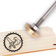 Stamping Embossing Soldering Iron with Stamp, for Cake/Wood, Other Pattern, 30mm(AJEW-WH0113-15-18)