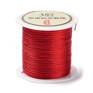 3-Ply Round Nylon Thread, with Spool, Crimson, 0.2mm, about 109.36 Yards(100m)/Roll(NWIR-Q001-01E-01)