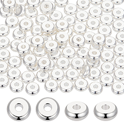 304 Stainless Steel Spacer Beads, Flat Round, Silver, 6x2.5mm, Hole: 1.8mm, about 100pcs/box(STAS-BBC0004-31A-S)