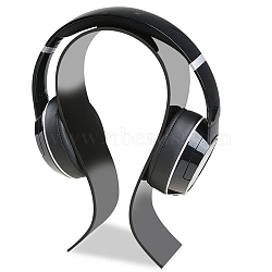 Acrylic Headset Display Stands, Black, 117x61x230mm(ODIS-I004-01B)