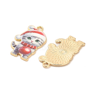 Christmas Alloy Enamel Pendants(ENAM-K069-43D)-2