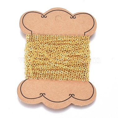 Brass Flat Oval Cable Chains(X-CHC025Y-01-G)-3