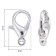 Zinc Alloy Lobster Claw Clasps(E105-S)-3
