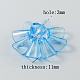 Одежды фурнитуры прозрачного акрила кнопки цветок шитье хвостовиком(TACR-R18-M)-3