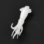 3D Resin Model, UV Resin Filler, Epoxy Resin Jewelry Making, Inkfish, White, 20.5x6x3.5mm(DIY-F090-05)
