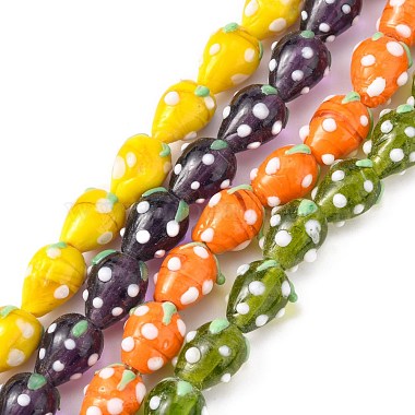 Mixed Color Fruit Lampwork Beads