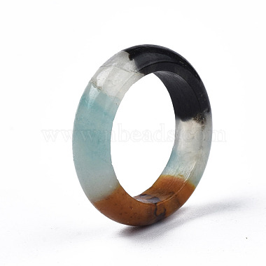 Простое кольцо из натуральных и синтетических камней для женщин(X-G-N0326-99)-4