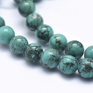 Natural Magnesite Beads Strands(TURQ-G148-06-6mm)-4